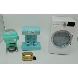 VTG Lot of 4 Rainbow Miniature Toy Appliances Set